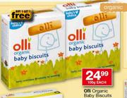 Olli Organic Baby Biscuits 100g-Each