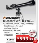 Celestron Telescope with Tripod (60AZ)