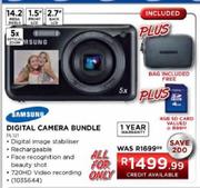 Samsung Digital Camera Bundle (PL121) + Bag + 4GB SD Card