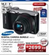 Samsung Digital Camera Bundle (WB700) + 4GB SD Card