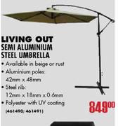 Living Out Semi Aluminium Steel Umbrella