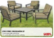 5 Piece Forby Conversation Set Per Set 