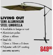 Living Out Semi Aluminium Steel Umbrella