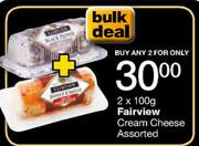 Fairview Cream Cheese Assorted-2 x 100g