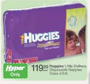 Huggies Little Walkers Disposable Nappies Sizes 4/5/6-Per pack