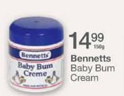Bennetts Baby Burn Cream-150g