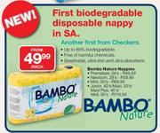 Bambo Nature Nappies New Born 28's-Per Pack 