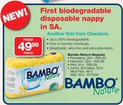 Bambo Nature Nappies Premature 24's-Per Pack