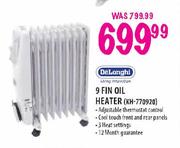 DeLonghi 9 Fin Oil Heater (KH-770920)