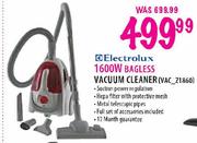 Electrolux 1600W Bagless Vacuum Cleaner (VAC_Z1860)