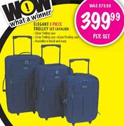 Elegant 3 Piece Trolley Set Cavalier-50cm/55cm/65cm Trolley Case per set
