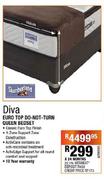 Diva Euro Top Do-Not-Turn Queen Bedset