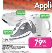 Prestige 2 Slice Sandwich Toaster(Model: PSM-054)-Each