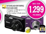Nikon S4150 Black or Purple Plus 8GB Card