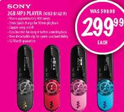 Sony 2GB MP3 Player (NWZ-B162-R)