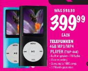 Telefunken 4GB MP3/MP4 Player (TMP-444)