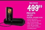 Philips 4GB MP4 Player (SPEAKER SA3VB)