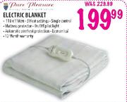 Pure Pleasure Electric Blanket-110x110cm