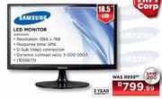Samsung 18.5" LED Monitor