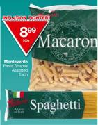 Monteverde Pasta Shapes Assorted-500g Each