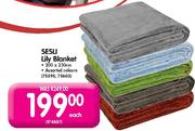Sesu Lily Blanket 200 x 230cm-Each