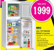 KIC Top Freezer Fridge-223l