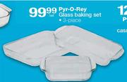 Pyr-O-Rey Glass Baking Set-3 Piece