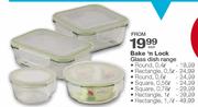 Bake N Lock Glass Dish Range Round-0.4Ltr Each