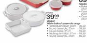 Linear White Baker/ Round Casserole -28cm Each