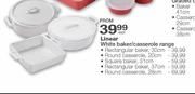 Linear White Baker/ Round Casserole -20cm Each