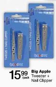 Big Apple Tweezer Plus Nail Clipper-Pack 