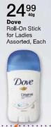 Dove Roll-On Stick For Ladies-40g 