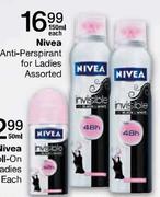 Nivea Anti-Perspriant For Ladies-150ml Each