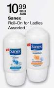 Sanex Roll-On For Ladies-60ml Each