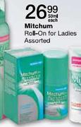 Mitchum Roll-On For Ladies-50ml Each