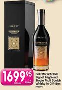 Glenmorangie Signet Highland Single Malt Scotch Whisky In Gift Box-1*750ml