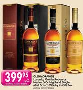 Glenmorangie Lasanta, Quinta Ruban Or Nectar D'Or Highland Single Malt Scotch Whisky In Gift Box-1*7