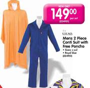 Mens 2 Piece Conti Suit With Free Poncho