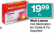 Med-Lemon Hot Medication For Colds & Flu Assorted-8's
