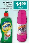 Mr Muscle All Purpose Cleaner Assorted-900ml