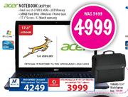 Acer Notebook (AS7739) + Targus 15.4" Black Laptop Bag