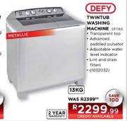 Defy Twintub Washing Machine-13kg