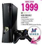 XBOX360 4GB Console 