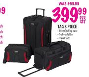 Tag Trolley Case 60cm, Trolley Duffle & Travel Tote-3 Piece