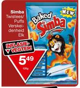 Simba Twistees/Puffs Verskeidenheid Eik-120g