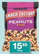 Snack Factory Peanuts/Peanuts & Raisins-450g
