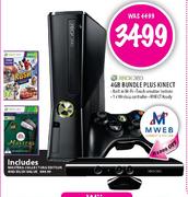 XBOX 360 4GB Bundle Plus Kinect