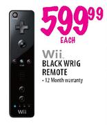 Wii Black Wrig Remote