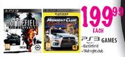 PS3 Games Battle Field Or Midnight Club