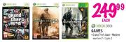 XBOX 360 Games Grand Theft Auto, Modern Warfare 2 And Crysis 2-Each